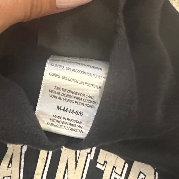 NFL Black Kids Hoodie with New Orleans Saints Logo - Picture 5 of 5